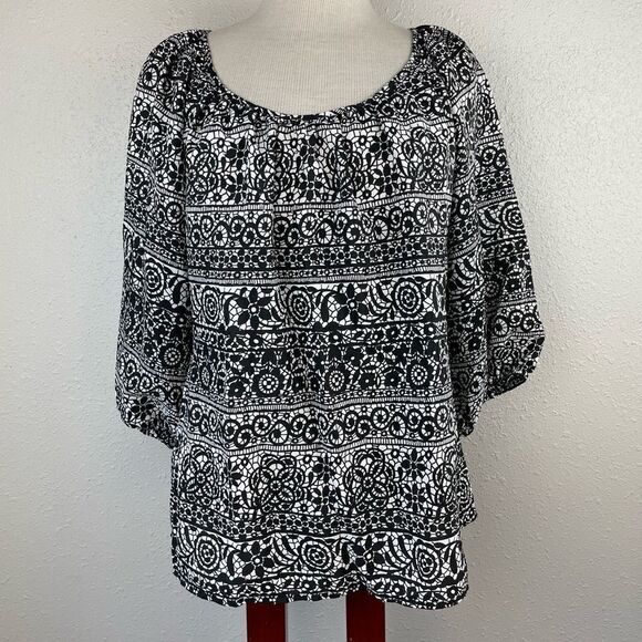 New York City Design Company Blouse Top Size L EUC - Picture 1 of 6